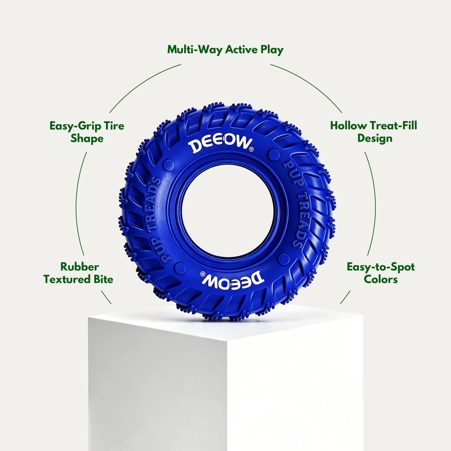 Rubber Tire Toy - Blue