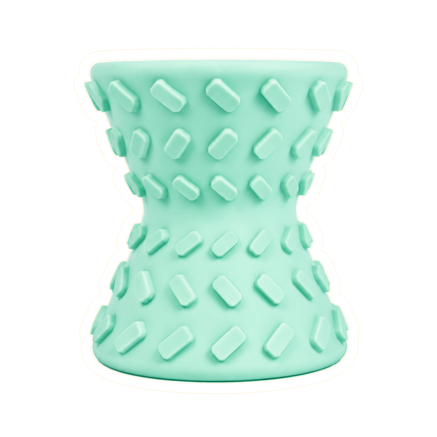 Hourglass Treat Dispensing Dog Toy - Mint