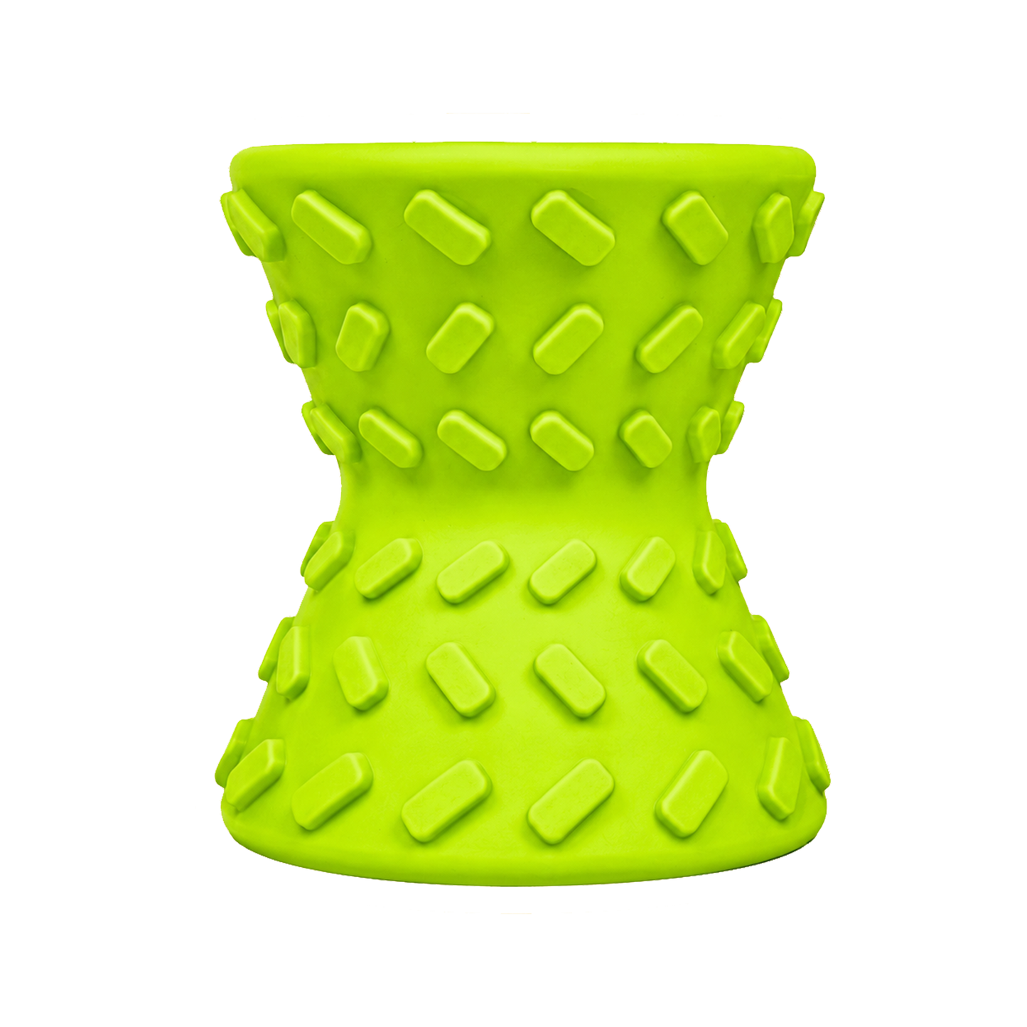 Hourglass Treat Dispensing Dog Toy - Leaf Green