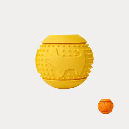 Pup-Pattern Treat Dispensing Ball - Interactive Food Puzzle Toy