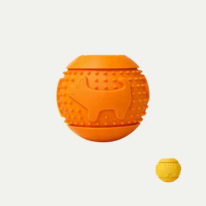 Pup-Pattern Treat Dispensing Ball - Interactive Food Puzzle Toy
