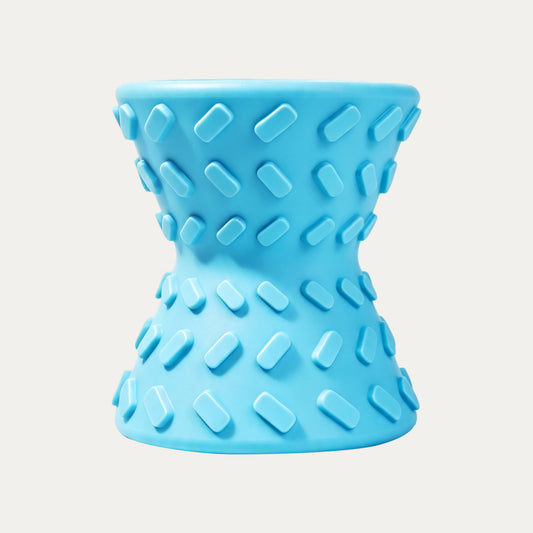 Hourglass Treat Dispensing Dog Toy - Sky Blue