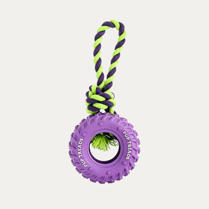 Mini Rope Tire Tug Toy - Interactive Small Dog Toy
