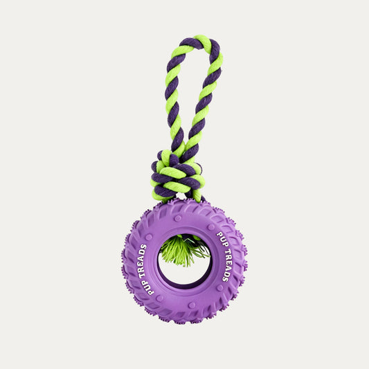 Mini Rope Tire Tug Toy - Interactive Small Dog Toy