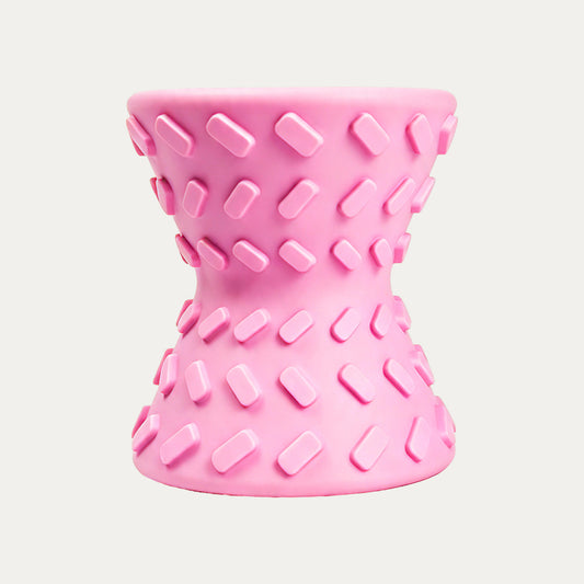Hourglass Treat Dispensing Dog Toy - Pink