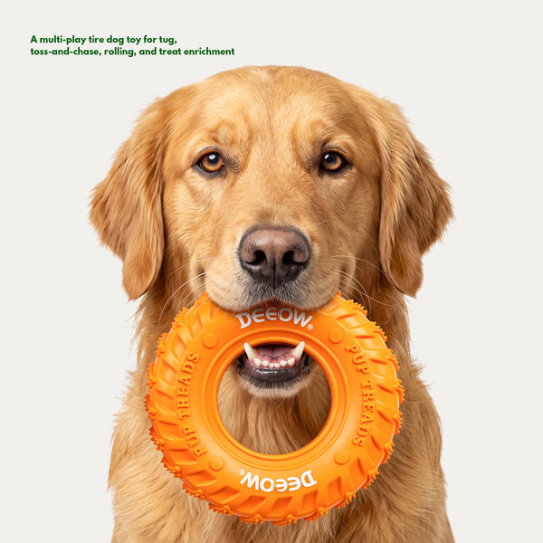 Rubber Tire Toy - Orange