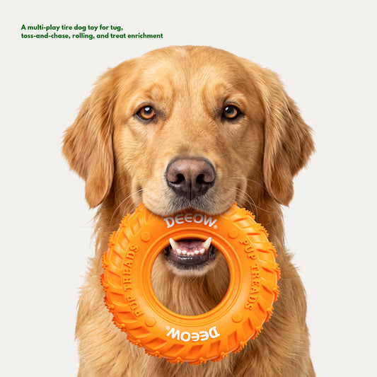 Rubber Tire Toy - Orange