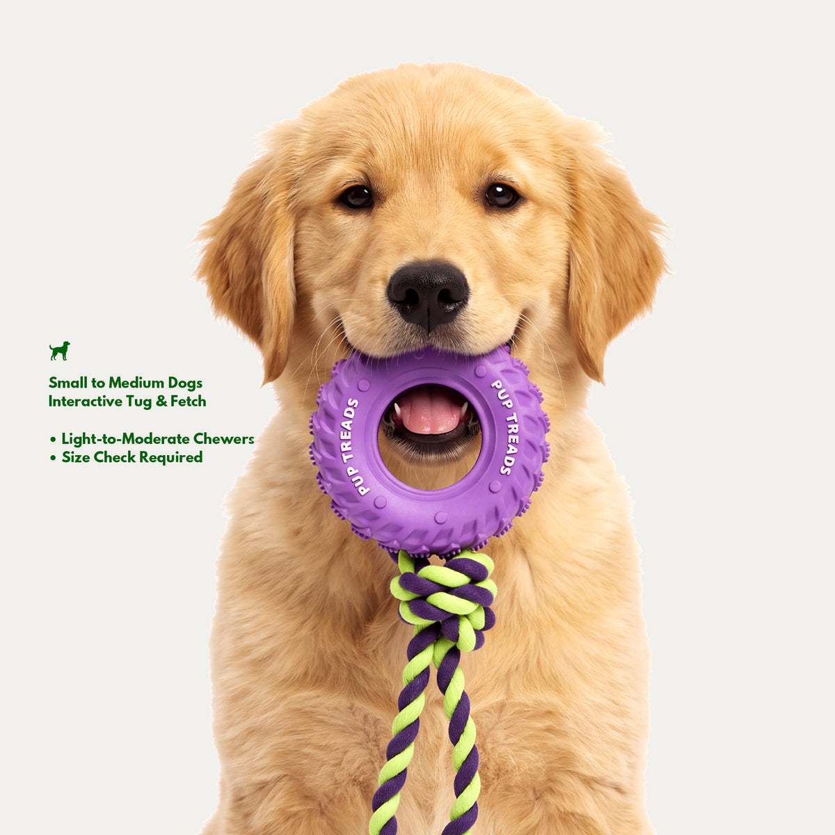 Mini Rope Tire Tug Toy - Interactive Small Dog Toy