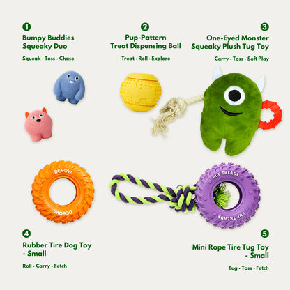 Cozy Indoor Play Box - Interactive Toys for Small Dogs