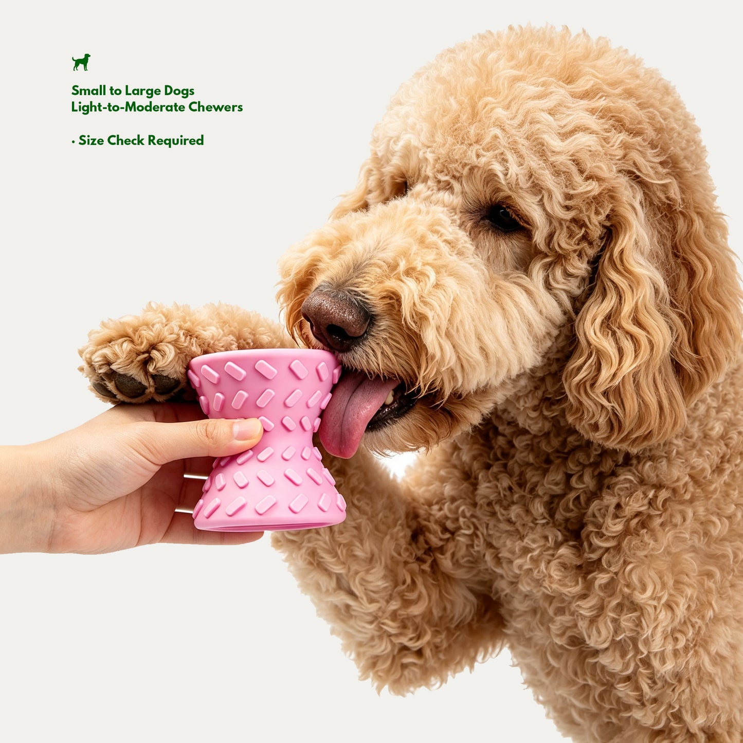 Hourglass Treat Dispensing Dog Toy - Pink
