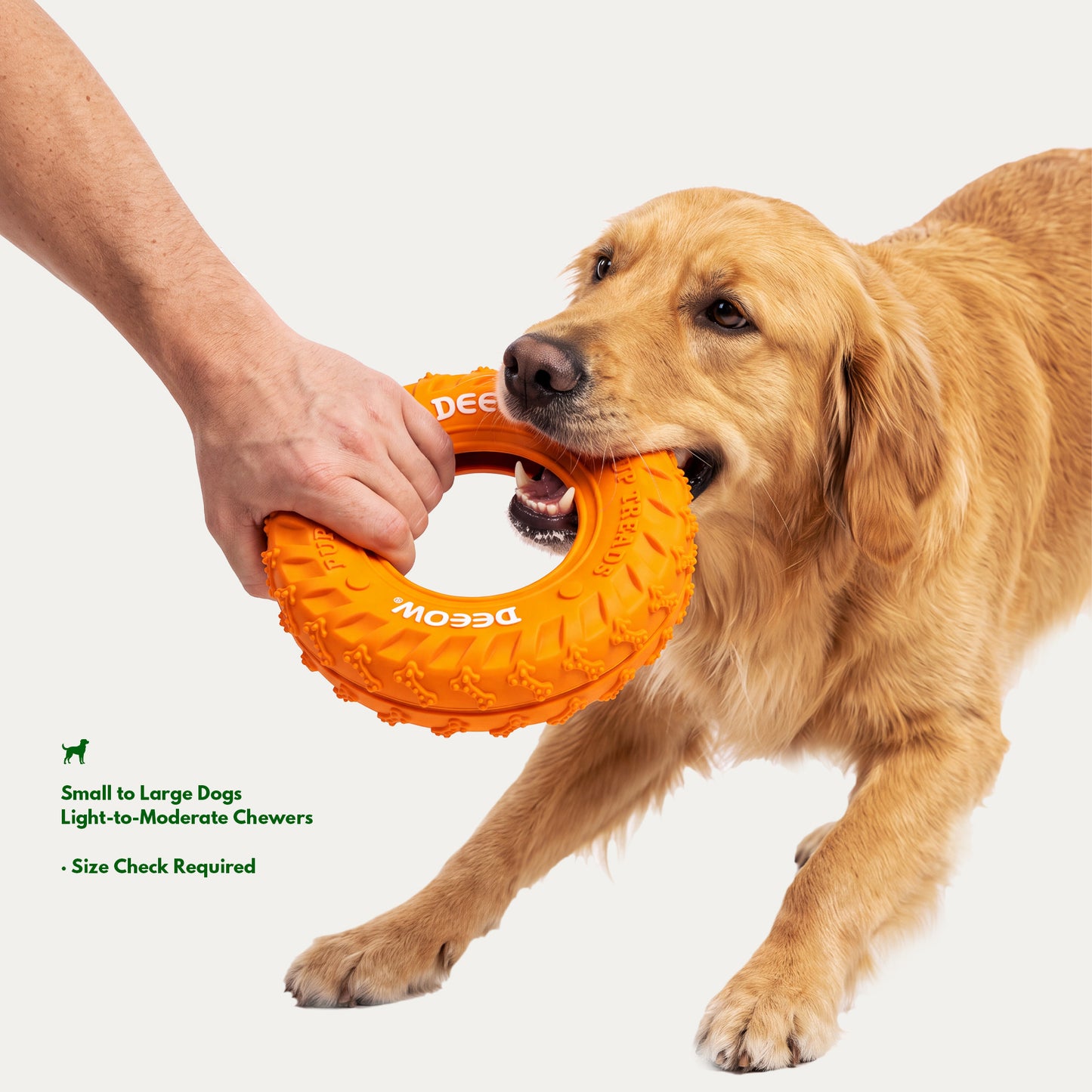 Rubber Tire Toy - Orange