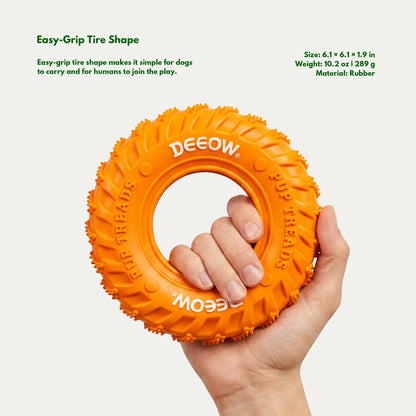 Rubber Tire Toy - Orange
