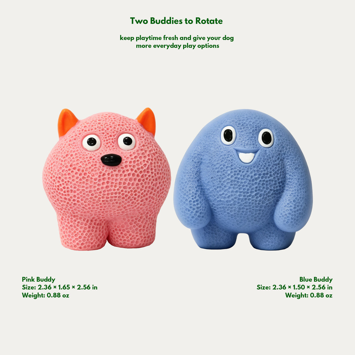 Bumpy Buddies Squeaky Duo