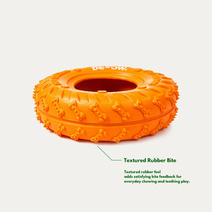Rubber Tire Toy - Orange