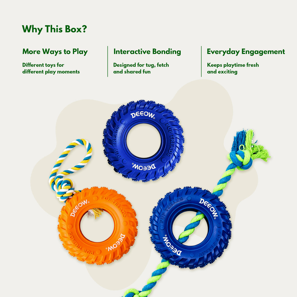 Active Energy Play Box - Interactive Toys for Medium Dogs
