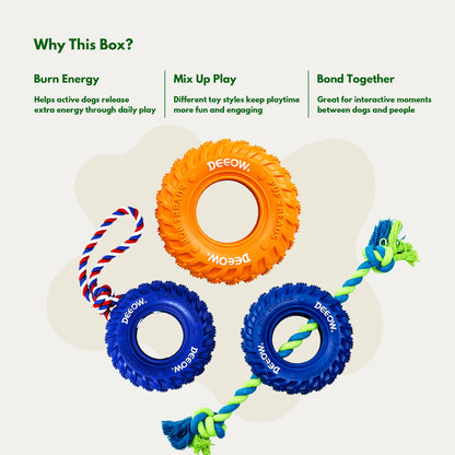 Active Energy Play Box - Interactive Toys for Large Dogs