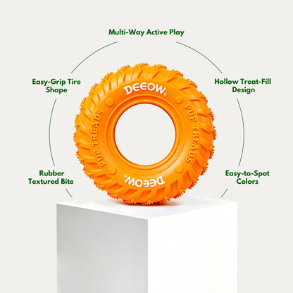 Rubber Tire Toy - Orange
