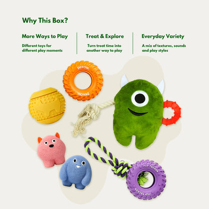 Cozy Indoor Play Box - Interactive Toys for Small Dogs