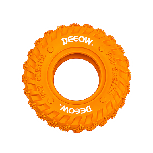 Rubber Tire Toy - Orange