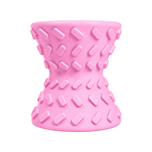 Hourglass Treat Dispensing Dog Toy - Pink