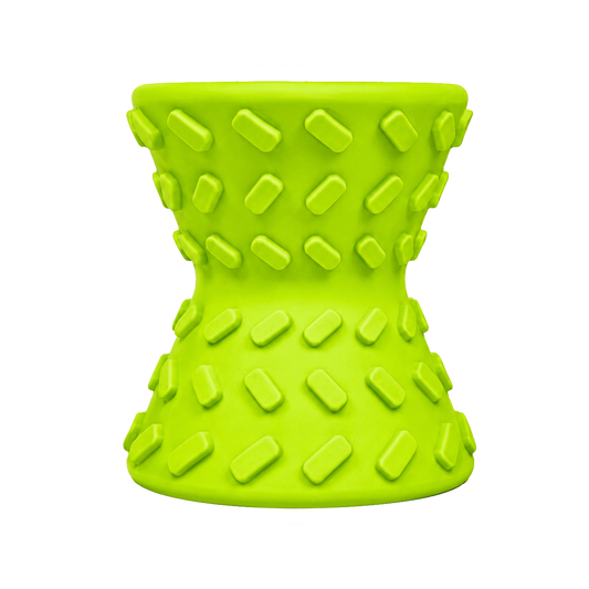 Hourglass Treat Dispensing Dog Toy - Leaf Green