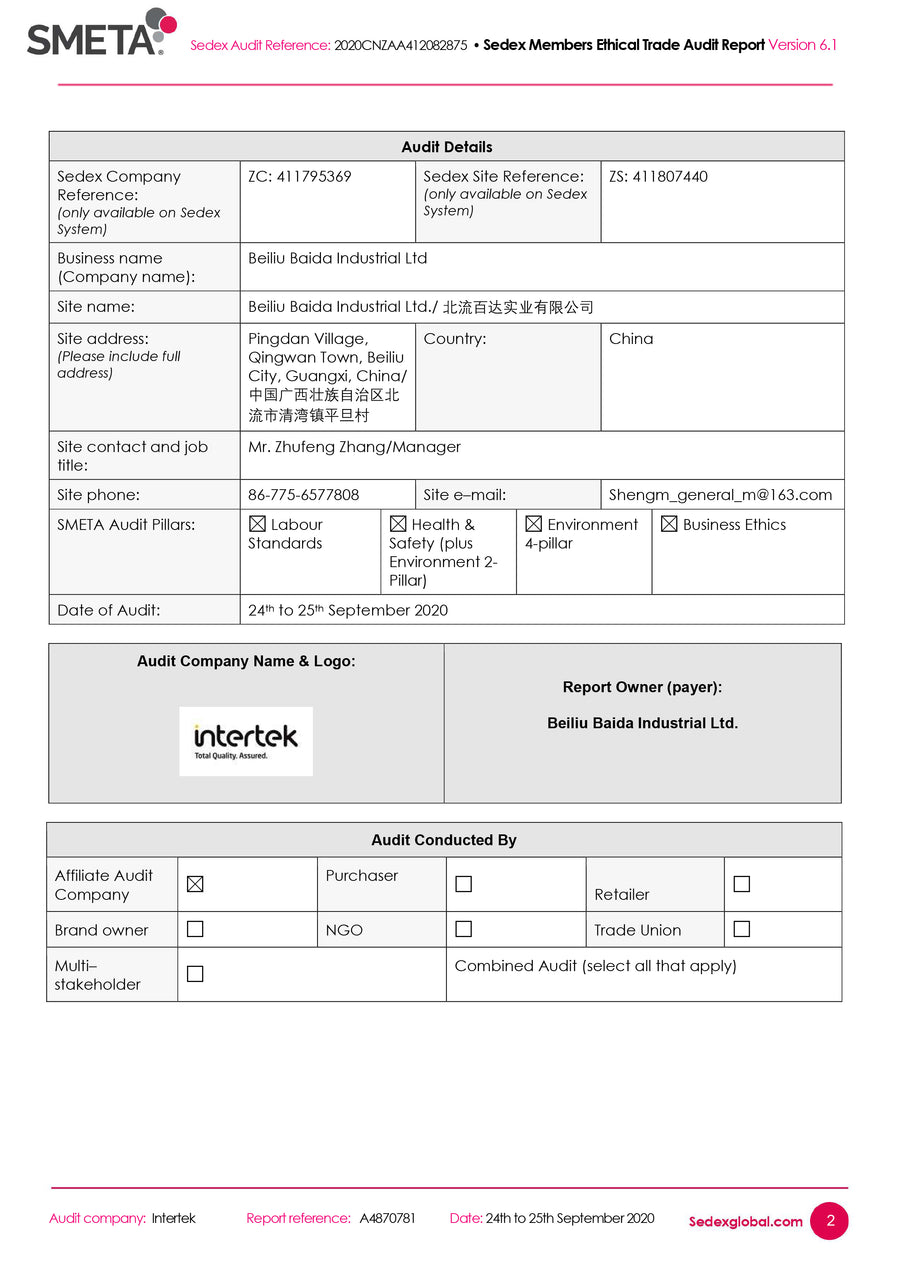 SMETA document